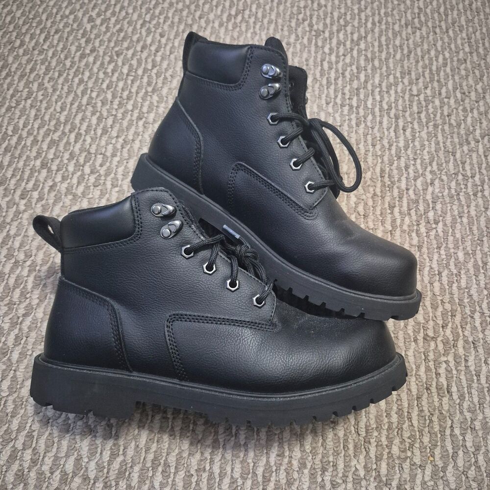 Men's Brahma Work Boots, Soft Toe, Size 10M, Slip Resistance, Black